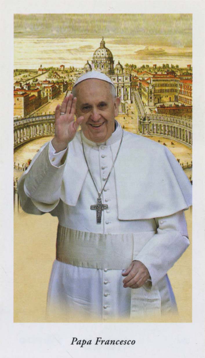 Santino religioso di Papa Francesco